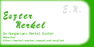 eszter merkel business card